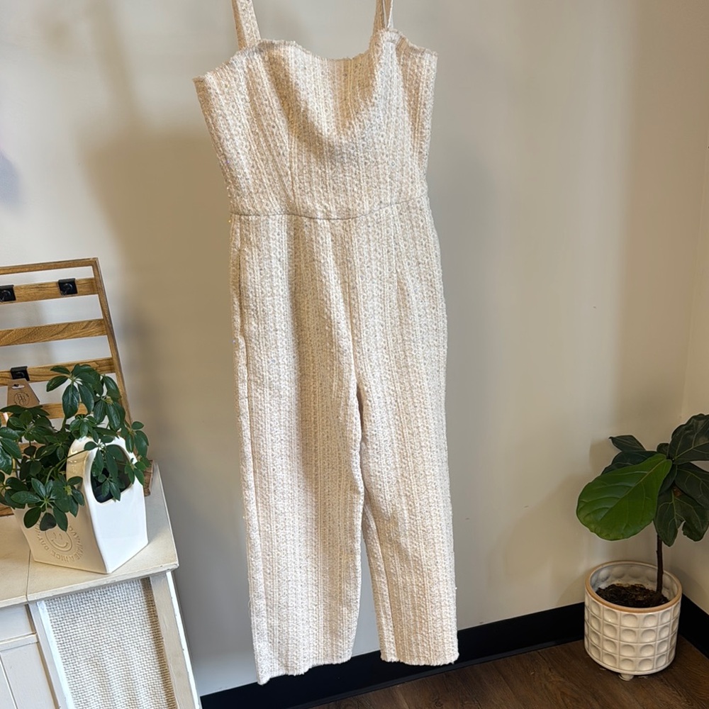 Elegant Cream Jumpsuit